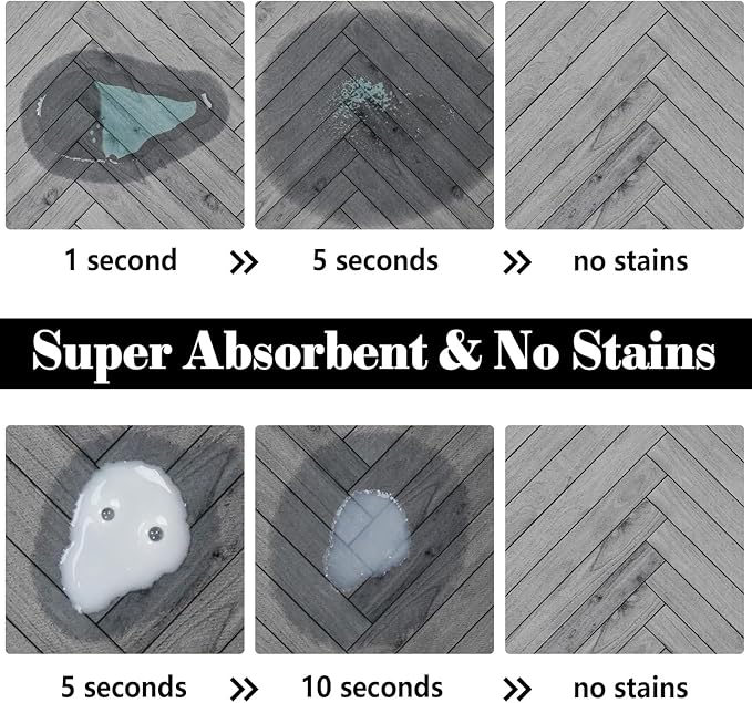 Dog Food Mats for Floors Absorbent, Pet Cat Food Mat - Image 2