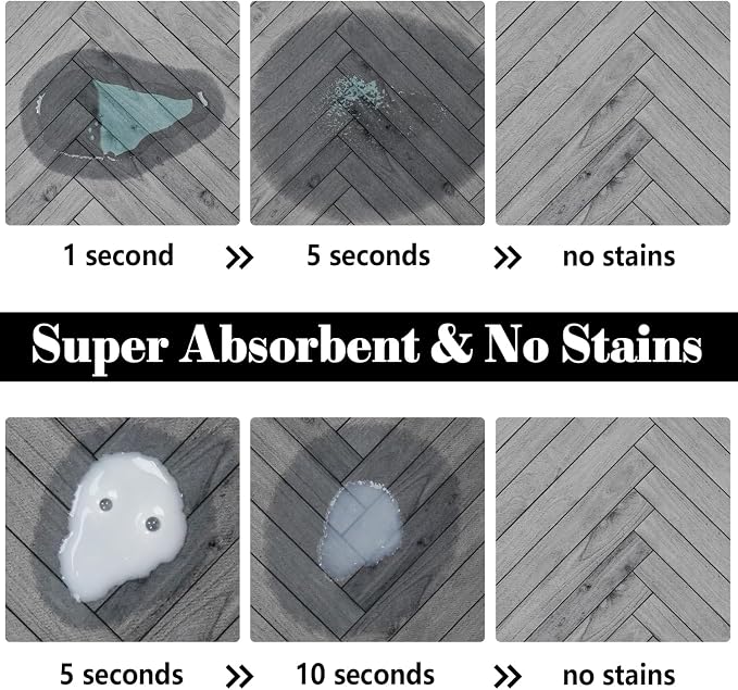 Dog Food Mats for Floors Absorbent, Pet Cat Food Mat - Image 2