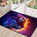 Galaxy Tiger Rug 3D Fierce Tigers Area Rugs by CERYUEE