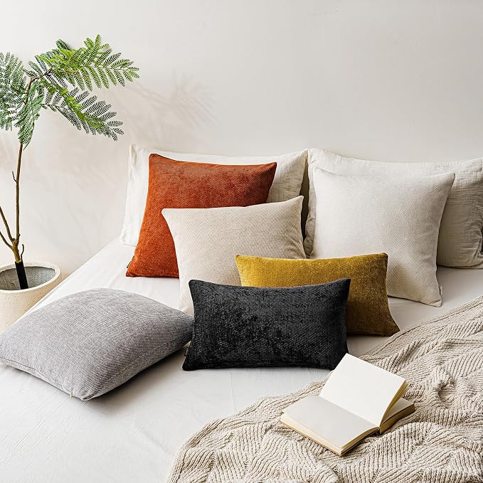 a moment Pack of 2 Decorative Chenille Throw Pillow Covers - Image 7