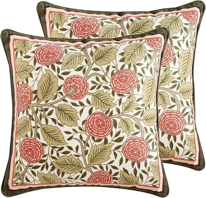 Square Throw Pillow Covers Pack of 2, Decoration Pillows Cushion Covers by bilingaier