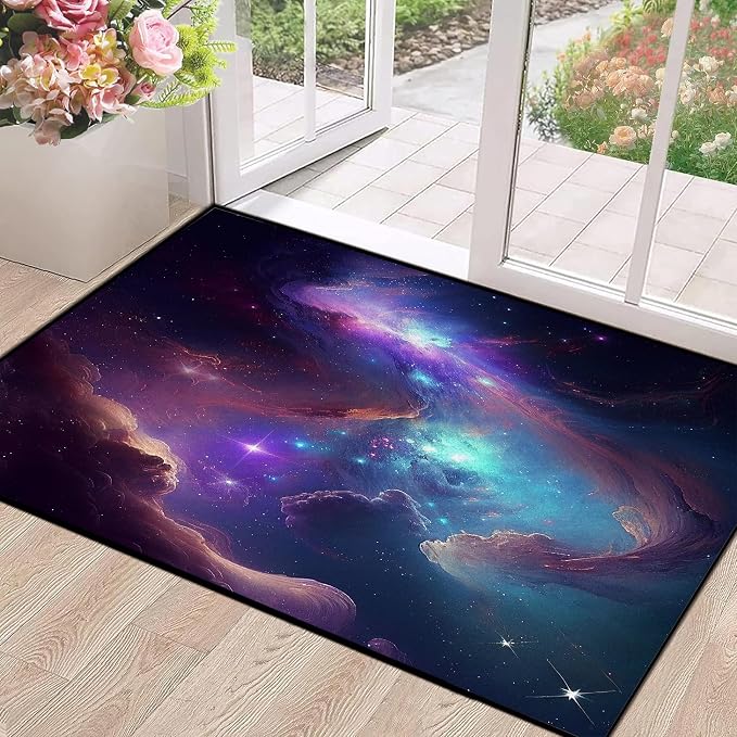 Galaxy Area Rug Space Nebula Bedroom Living Room by CERYUEE
