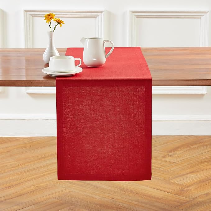Solino Home Linen Table Runner 120 Inches Long - Image 2