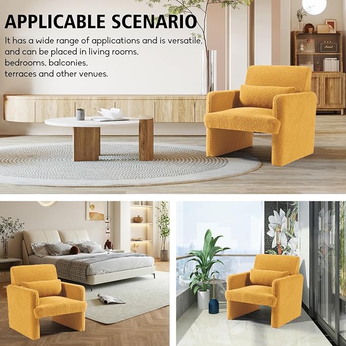 Gaussen Mid Century Modern Accent Chair - Image 4