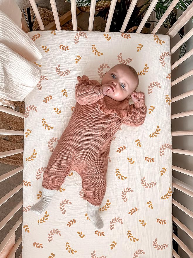 Bassinet Sheet for Baby Boy and Girl 2 Pack, Fitted Sheets for Rectangle - Image 4
