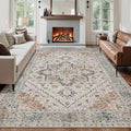 Tangsoo 8x10 Area Rug for Living Room, Washable Vintage Rugs Indoor Non Slip by Tangsoo