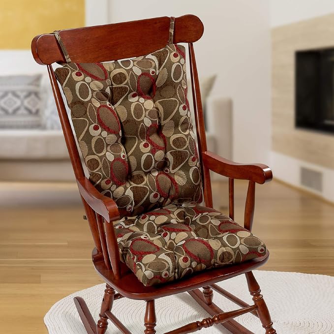 Klear Vu Omega Non-Slip Rocking Chair Cushion, Assembled in USA, Thick Tufted - Image 2