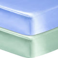 2 Pack Satin Soft Crib Sheet for Baby by GUNTAIL