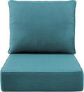 Luxury 6" Outdoor Cushions for Patio Furniture, Fade Resistant Couch Chair by Pugire