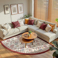 jinchan Elora Floral Corner Rug by JINCHAN