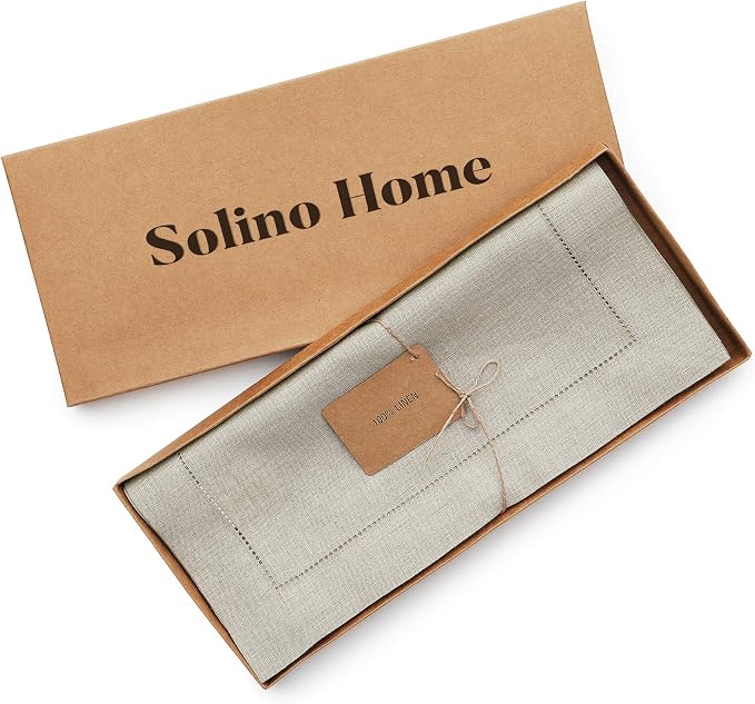 Solino Home Linen Natural Table Runner 156 Inches Long - Image 5