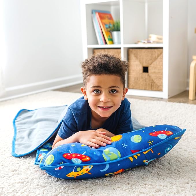 Wildkin 43-inch Kids Nap Mat – Soft Microfiber Toddler Sleeping Mat - Image 2