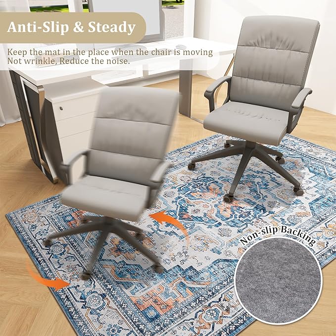 chakme Office Chair Mat for Hardwood Floor, Machine Wash - Image 5