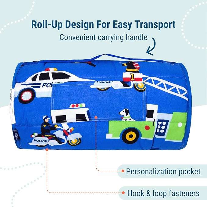 Wildkin Kids Microfiber Nap Mat – Soft Sleep Mat - Image 4