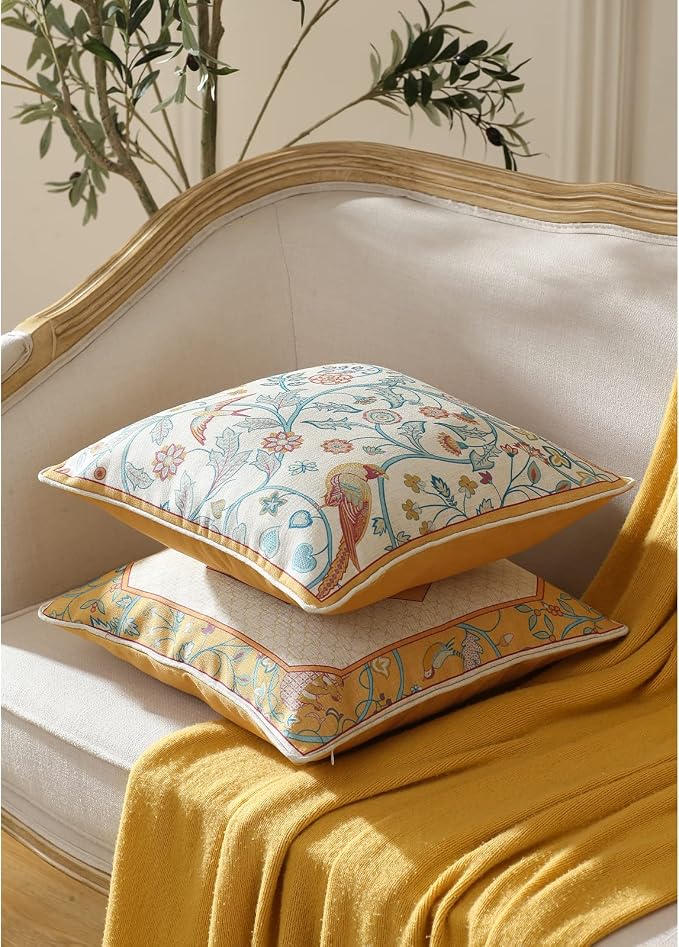 patdrea Linen Decorative Throw Pillow Covers Set Soft Durable Cushion Cases - Image 2