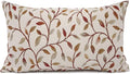 YOUR SMILE Farmhouse Oblong Rectangle Floral Chenille Embroidery Decorative by YOURSMILE