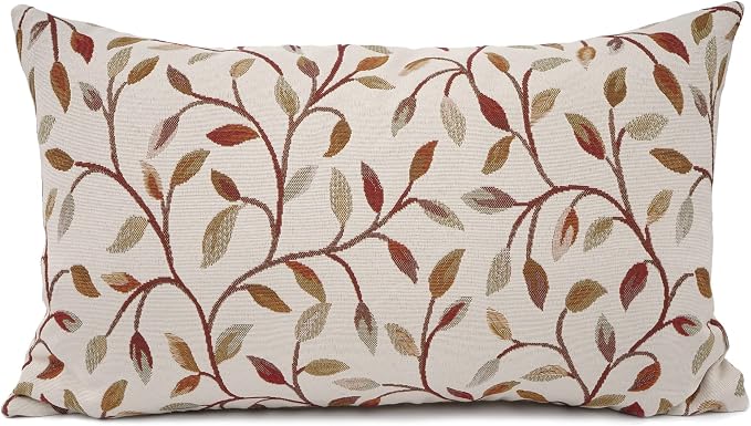YOUR SMILE Farmhouse Oblong Rectangle Floral Chenille Embroidery Decorative by YOURSMILE