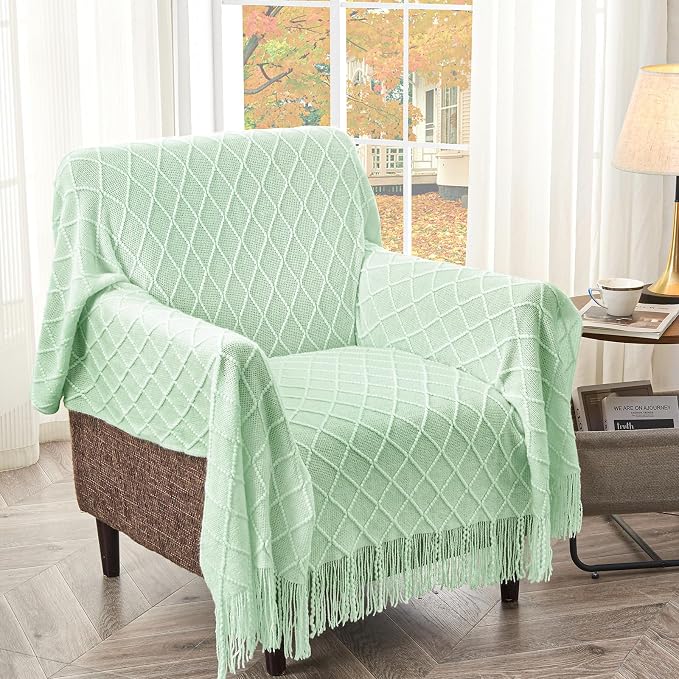 inhand Knitted Throw Blanket for Couch and Bed, Soft Living Room Home Decor - Image 4