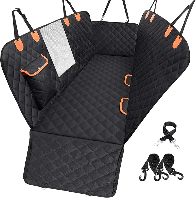 Dog Car Seat Cover for Back Seat 600D Scratchproof Nonslip Durable Waterproof by EasyHaWei