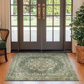 jinchan Green Floral 3x5 Area Rugs by JINCHAN