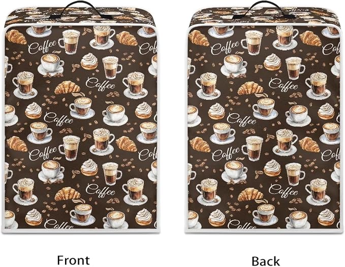 Coffee Maker Covers With Top Handle Folding Coffee Machine Dust Covers - Image 2