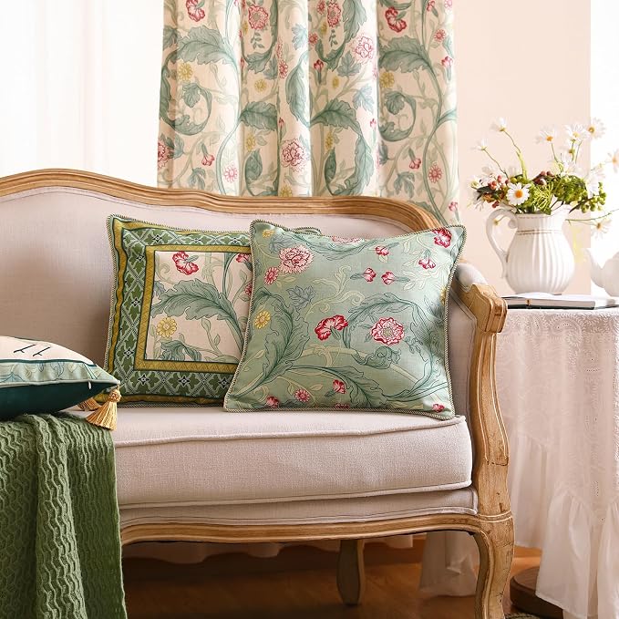 patdrea Designer Pack of 2 Square Throw Pillow Covers, French Vintage Rustic - Image 7