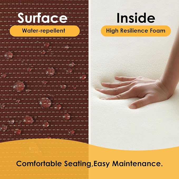 Outdoor Square Corner Seat Cushion, Non Slip Seat Cushion Pads - Image 3