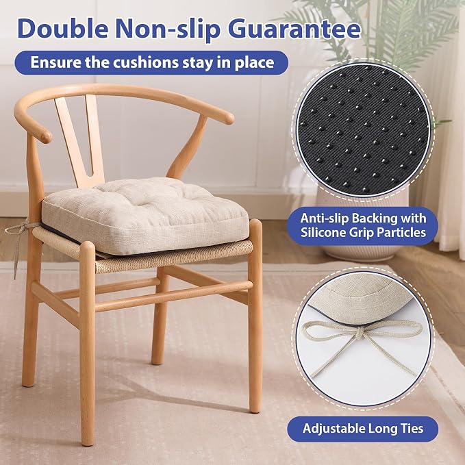 Chair Cushions for Dining Chairs, Dining Chair Cushions, Tufted Indoor Chair - Image 4