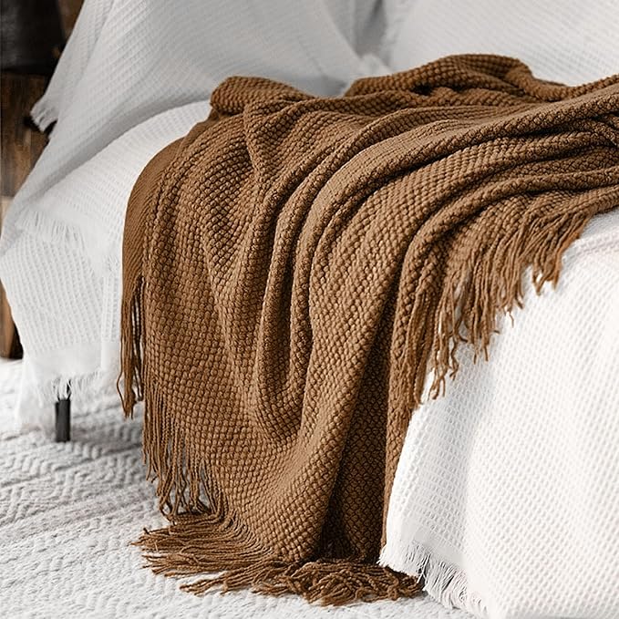 LOMAO Knitted Throw Blanket - Image 3