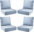 Luxury Outdoor Seat Cushion Set-24 x 24 x 6 Inch Outdoor Chair Cushions by NatureComfyOutdoorFurniture