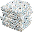 idee-home Outdoor Chair Cushions Set of 4, Thick 17" x 17" x 3" Outdoor Seat by idee-home