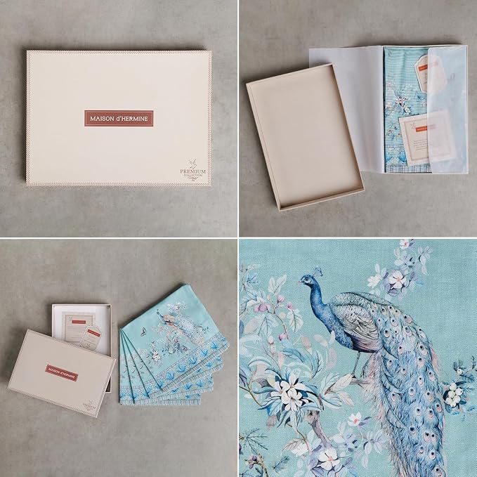 Maison d' Hermine Napkin 100% Combed Cotton Premium Set of 4 Decorative - Image 2