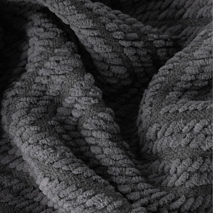 BATTILO HOME Dark Grey Throw Blanket - Image 8