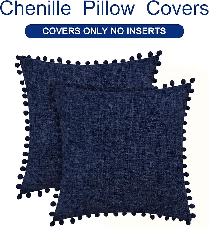 CaliTime Throw Pillow Covers Decorative 16 X 16 Inches Pack of 2 Cozy Solid - Image 6