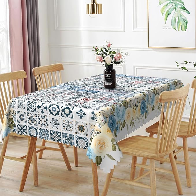 60x102inches Moroccan Tablecloth Oriental Eastern Pattern by TTQYFNM