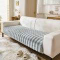 Faux Fur Couch Cover Fuzzy Soft Plush Thick Bubble Sofa Cover Luxury Sectional by Huierxun