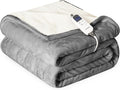 Heat Blanket 50”x60” Throw, Soft Flannel & Sherpa Reversible Electric Blanket by Unknown