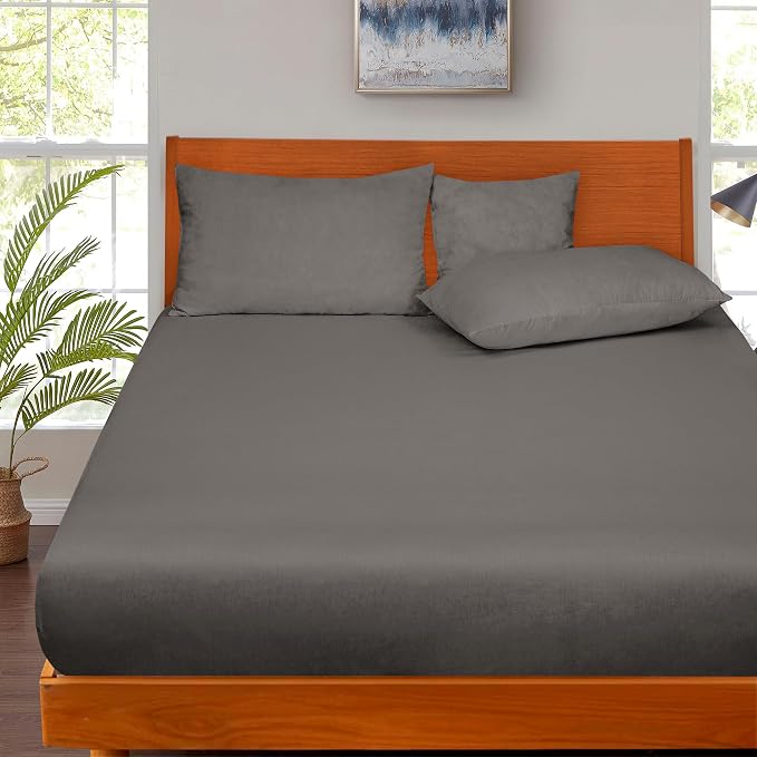 ROYALE LINENS 300 Thread Count 100% Long Staple Combed Cotton Fitted Sheet Twin - Image 5