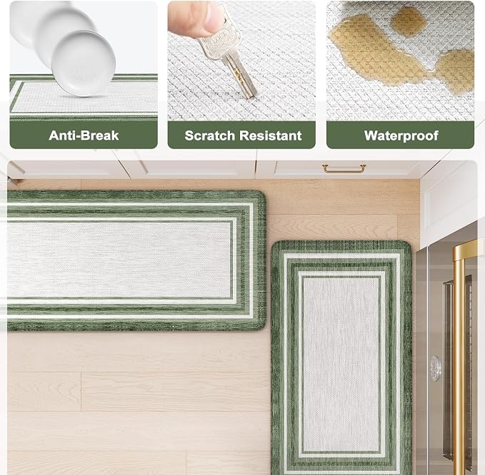 KIMODE Kitchen Mats Cushioned Anti Fatigue, Farmhouse Christmas Kitchen Rugs - Image 6