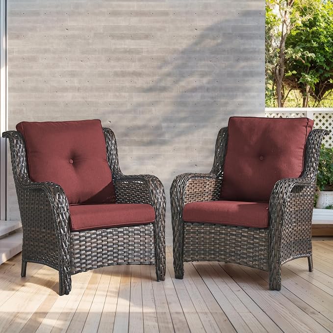 Outdoor Chair Cushions-Patio Chair Cushions Set of 2 - Image 2