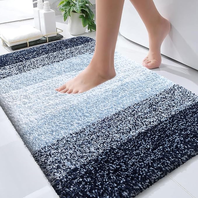 OLANLY Bathroom Rugs Mat 30x20, Extra Soft Absorbent Microfiber Bath Rugs by OLANLY