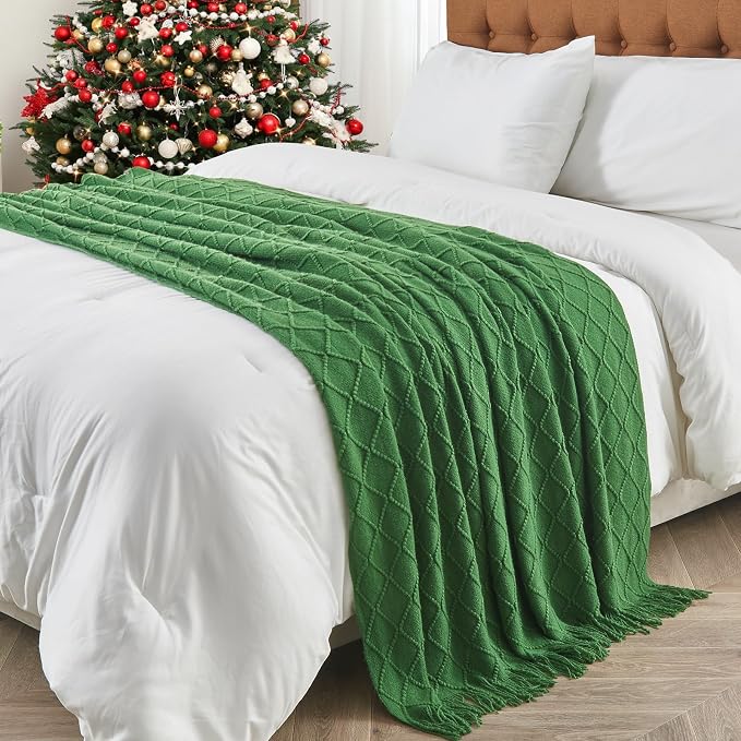 inhand Green Christmas Throw Blanket - Image 2