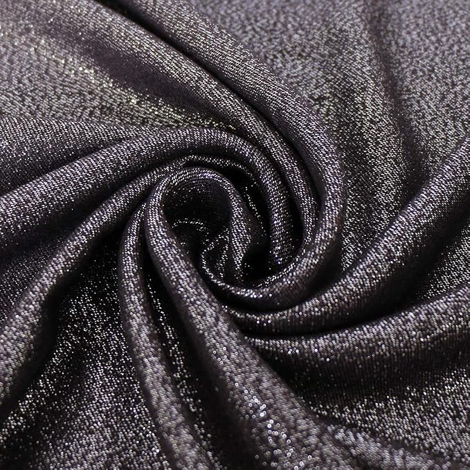 LMVERNA Women's Sparkling Metallic Soft Pashmina Shawls and Wraps Scarf in - Image 4