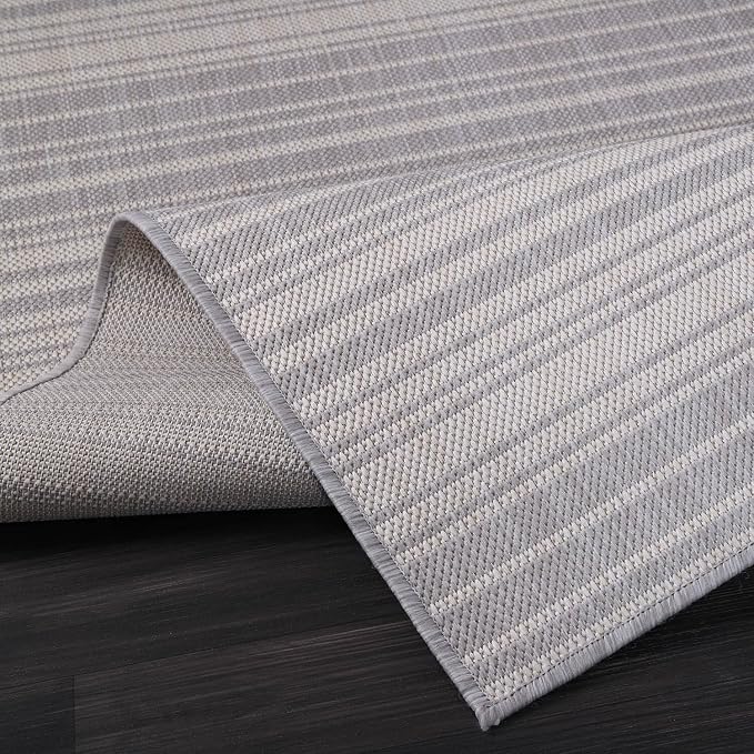 Stripe Outdoor Rug 10x14 Washable Outside Carpet - Image 4