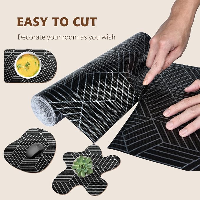 Shelf Liners for Kitchen Cabinets 17.3in x 20FT, Non Adhesive Cabinet Liner - Image 7