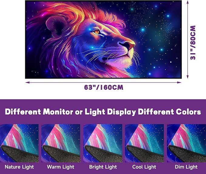 Galaxy Lion Rug 3D Fierce Lions Area Rugs - Image 4