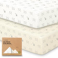 KeaBabies 2-Pack Baby Crib Sheets by KeaBabies