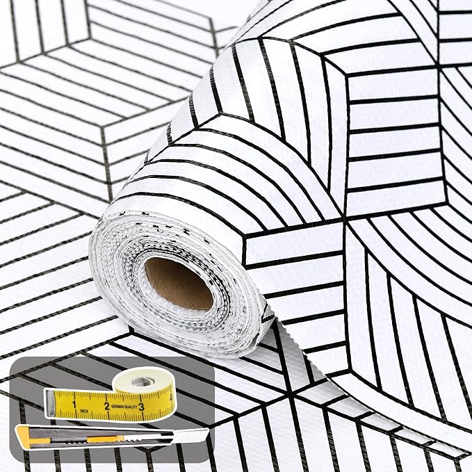 Shelf Liners for Kitchen Cabinets 17in x 20FT, Non Adhesive Cabinet Liner by Kimhan