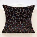 Alerfa Black Floral Throw Pillow Cover 18 x 18 Inch Cut Velvet Sqaure Luxury by Alerfa