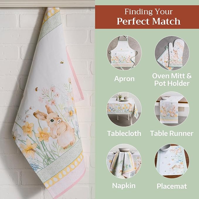 Maison d' Hermine Kitchen Towels Set of 3 100% Cotton 27.50" x 20" Reusable - Image 6